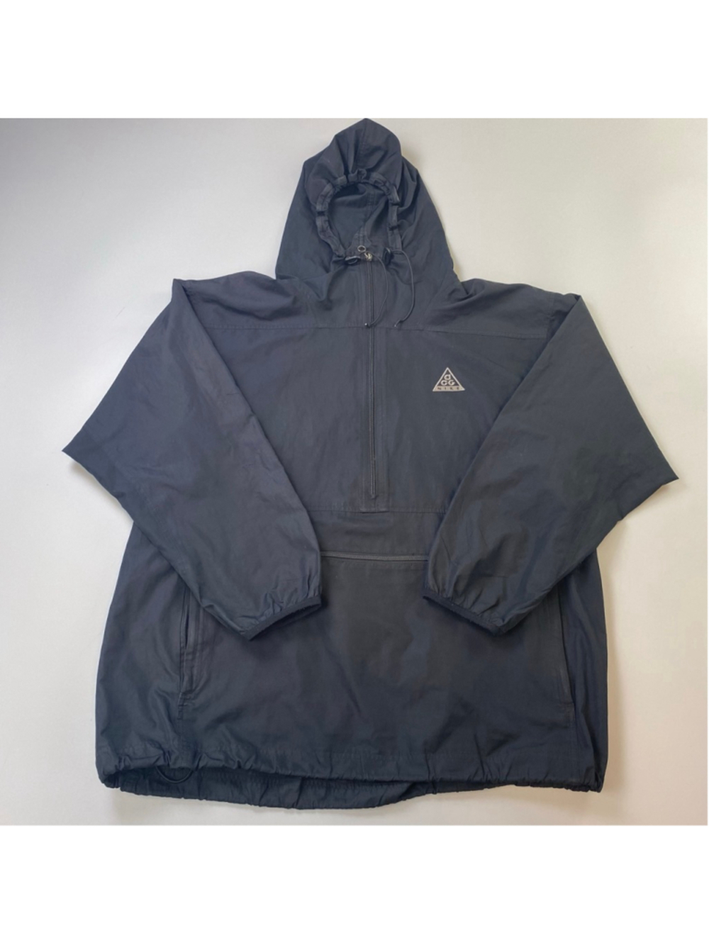 Vintage Nike ACG Windbreaker Black Medium Pullover Anorak 90s Y2K Streetwear